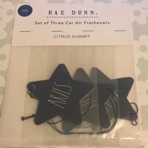 Rae Dunn set of three car air fresheners Aries citrus summit